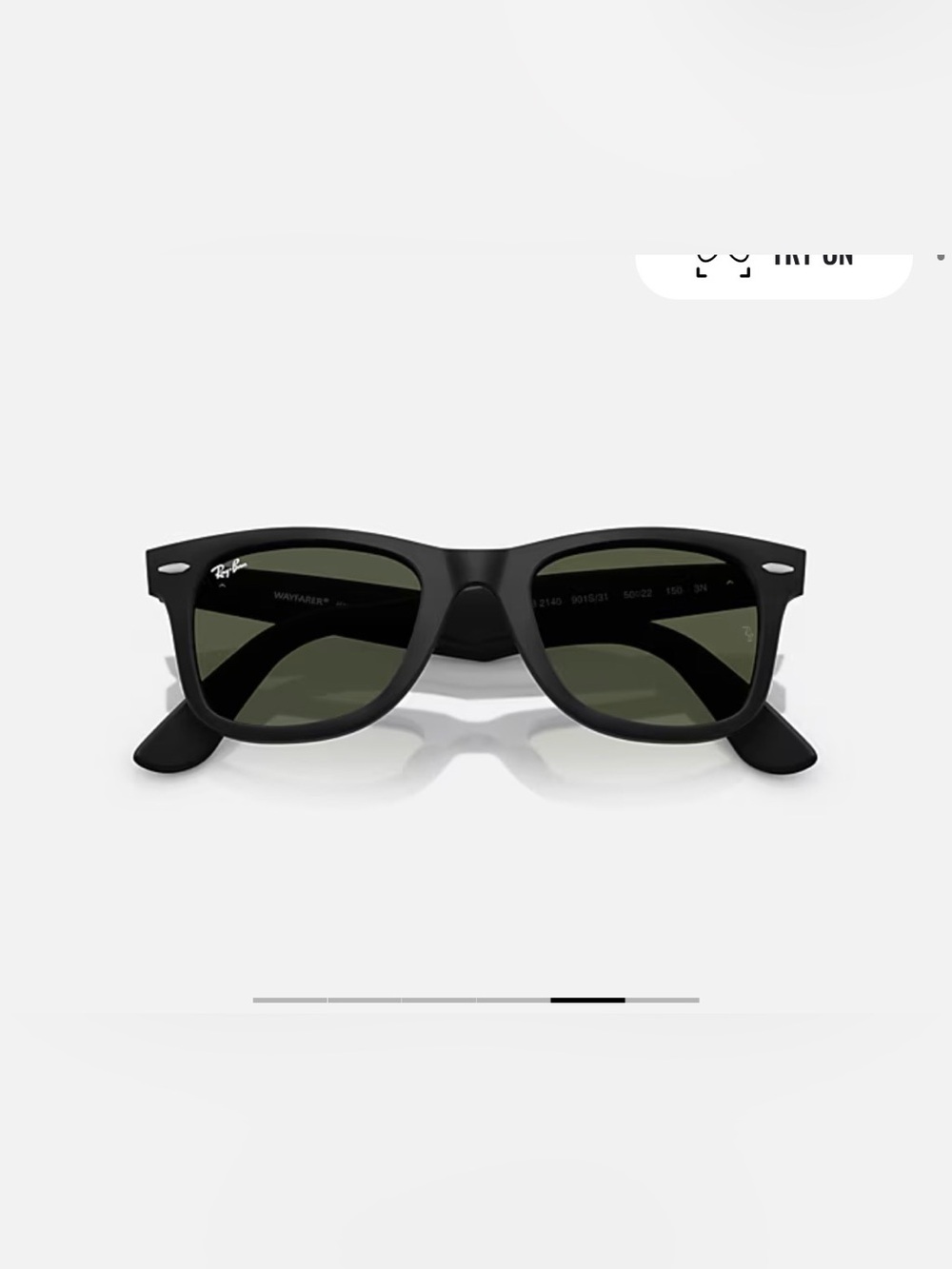 Ray-Ban Black Frame with Green Lenses Retro Sunglasses